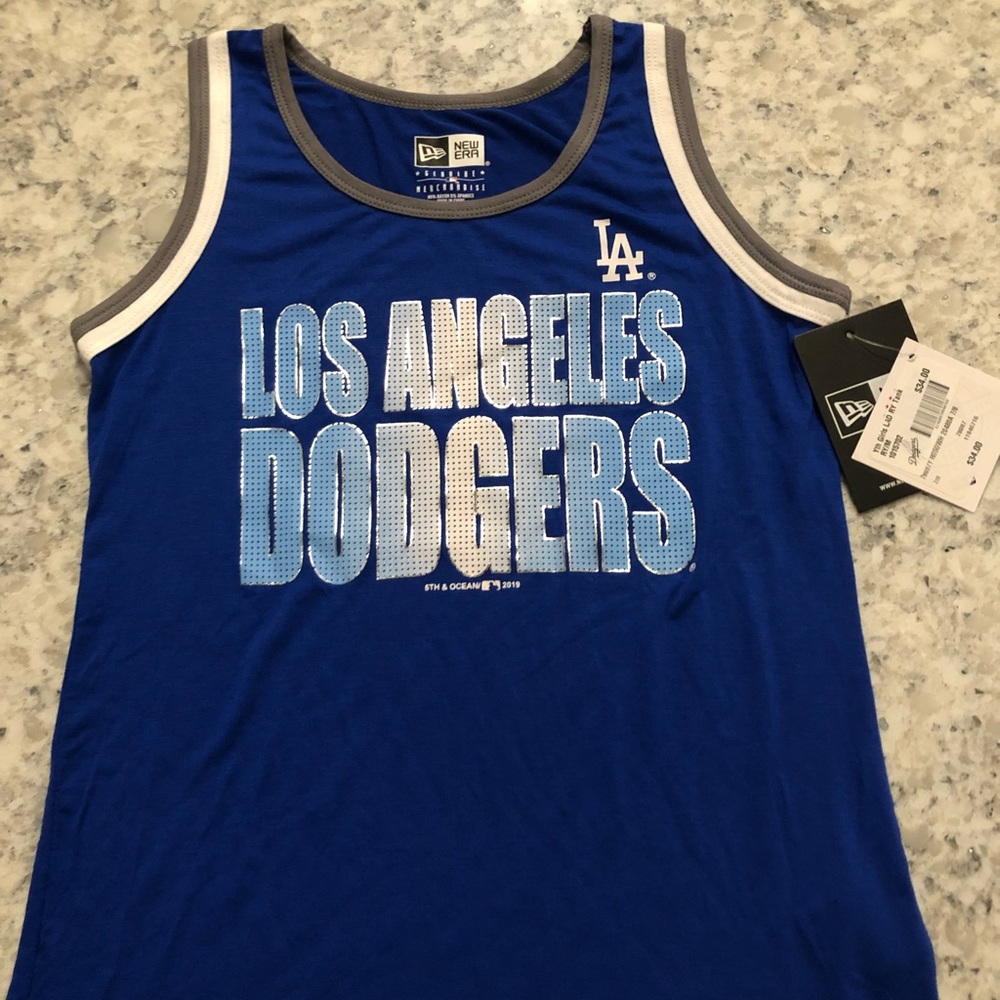 Girls LA Dodgers tank top